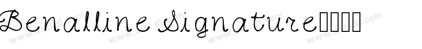 Benalline Signature字体转换